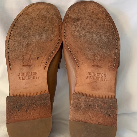 Johnston & Murphy light tan leather penny loafers - Picture 6 of 7